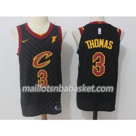 Maillot Homme Cleveland Cavaliers Isaiah Thomas 3 Nike 2017-18 Noir Swingman